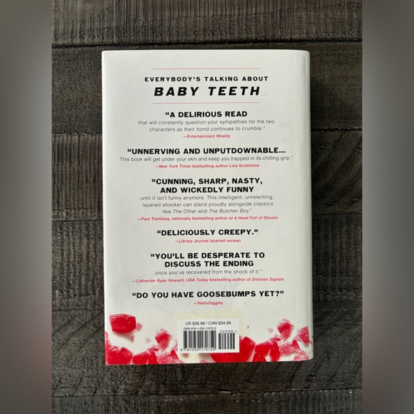 Baby Teeth by Zoje Stage Hardcover Psychological Thriller Suspense Book - Picture 5 of 7